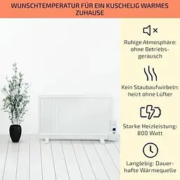 Масляний обігрівач OneConcept Wallander 800W (10033100) - мініатюра 2