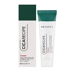 Крем для обличчя з центеллою Cicarecipe Cream BEAUSTA 50 мл - мініатюра 2