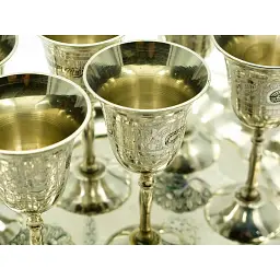 Чарки бронзові кольорові 30 мл 6 шт. - мініатюра 2