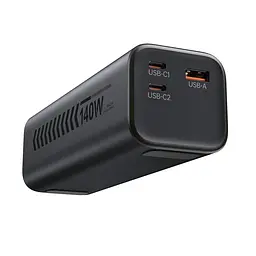 Повербанк 27000mAh Choetech B670 Grey 140W QC3.0 PD3.1 TFT Smart дисплей (43-00169) - мініатюра 3