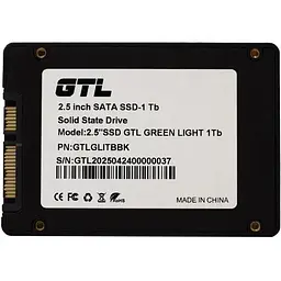 Твердотільний накопичувач SSD 1Tb GTL зелений Light SATA3 2.5" 3D TLC 520/500 МБ/с Bulk (GTLGLITBBK)