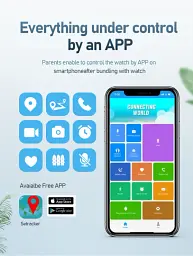 Смарт годинник-телефон дитячі Wonlex KT36 Original з відеодзвінком WI-FI GPS SIM-карта Blue (18346) - мініатюра 11