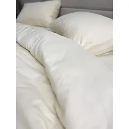 Комплект постільної білизни Ecotton Cream Yellow півтораспальний полісатин кремово-жовтий (25360) - мініатюра 3