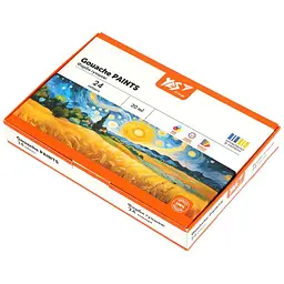 Гуашеві фарби Yes Orange Line 24 кольорів по 20 мл (230434)