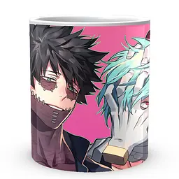 Кухоль GeekLand Моя геройська академія My Hero Academia Дабі та Шигаракі на рожевому фоні MHA 02.514 330 мл білий - мініатюра 2
