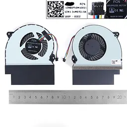Вентилятор для Asus ROG Strix GL702ZC, (12V CPU fan, 13NB0FV0M10011, FCN FK0V DFS2013124P0T, 13N1-2VM0701) - мініатюра 3