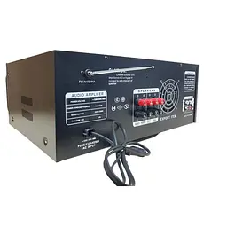 Підсилювач звуку 2х150Вт Bluetooth USB/SD/MMC стереопідсилювач звуку з 5 мікрофонними входами караоке з пультом 220V та 12V UKC AV-747 - мініатюра 4