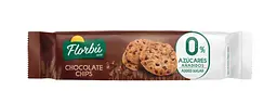 Печиво без цукру Florbu Chocolate Chips Sugar Free Флорбу Вівсяне з шоколадними крихтами 8 шт 120 г (8411414014385)
