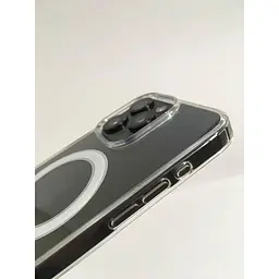 Протиударний чохол HYBRID Clear Case Ultra Hybrid with MagSafe для Apple iPhone 15 Pro Max Прозорий з магнітом - мініатюра 4