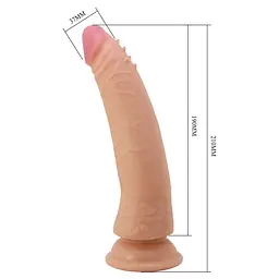 Фалоімітатор Pretty Love Sliding Skin Kable 8.3" 21 см тілесний - мініатюра 4