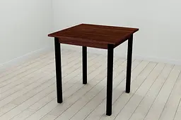 Стіл кухонний Ferrum-decor Дієго 75x70x70 Чорний ДСП Венге 16мм (FRD-105614)