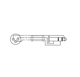 Балансный аудио кабель Jack 6.3 Stereo — XLR Female Roxtone SMX-J220-L1 1м - мініатюра 3