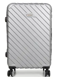 Валіза середня M ABS-пластик Madisson Snowball 03403 68х44х27см 68+13л Срібна - мініатюра 3