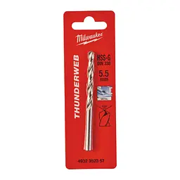 Свердло по металу THUNDERWEB HSS-G MILWAUKEE DIN338, діаметр 5,5x93х57мм