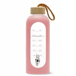 Пляшка для води спортивна 4FIZJO 750 мл скляна Pink (P-5905973404204) - мініатюра 5
