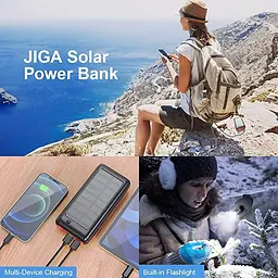 Сонячний зарядний пристрій Solar panel 30000mAh 3 х USB (GS1) - мініатюра 5