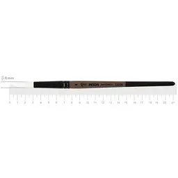 Пензель синтетика кругла MOON 1203R №8 коротка ручка Rosa