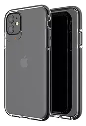 Протиударний прозорий чохол GEAR4 Piccadilly D3O для iPhone 11 (6.1") Black + Transparent