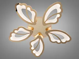Стельова LED-люстра Diasha 8166/5G золото, 5 модулів, 80 Вт, 64 см, 10-16m2 - мініатюра 3