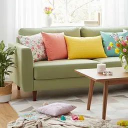 Подушка SunnyMood Ideia блискавкою гіпоалергенна жовта 50 х 70 см (8000036279) - мініатюра 6