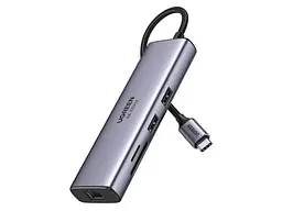 Мультипортовий адаптер UGREEN CM512 Gray (60515)