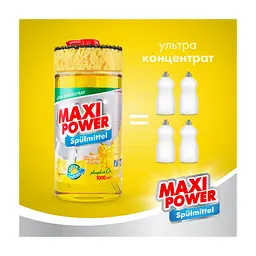Засіб для ручного миття посуду Maxi Power Лимон 1000 мл (4823098400929) - мініатюра 3