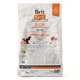 Сухий корм Brit Care Dog Hypoallergenic Adult Medium Breed для собак середніх порід, гіпоалергенний з ягням, 3 кг - мініатюра 5