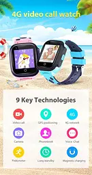 Дитячий розумний наручний годинник Smart Baby Watch Y95H 4G з GPS Рожевий - мініатюра 4