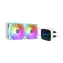 Система рідинного охолодження Enermax Aquafusion ADV 240 White ARGB (ELC-AQFA240-SQA-W) - мініатюра 2
