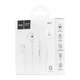 Навушники Hoco M111 Primero digital headset iP White - мініатюра 2