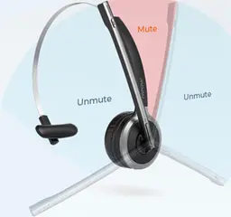 Bluetooth-гарнітура бездротова Mpow M5 Pro Bluetooth Headset - мініатюра 4