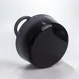 Каструля чавунна емальована Premium Cookware 2.5 л з кришкою Сіра для тушкування та запікання - мініатюра 7