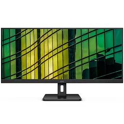 TFT 34" AOC U34E2M, WQHD, VA, 100Гц, 2х HDMI, DP, чорний
