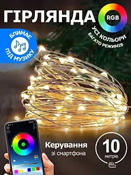Гірлянда LED 10 м з дистанційним керуванням