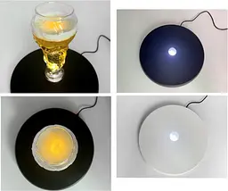 Поворотний стіл з підсвічуванням Puluz DCA2156B 25см Black [88751] - мініатюра 2