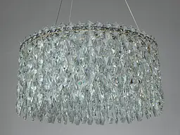 Підвісна кришталева LED люстра Diasha 582/500CH хром 47 см 66 W 3 режими світла - мініатюра 5