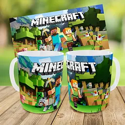 Набір дитячий Майнкрафт Кріпер "Minecraft" рюкзак 36х27см сумка-бананка, кружка з принтом для хлопчика (01556) - мініатюра 9