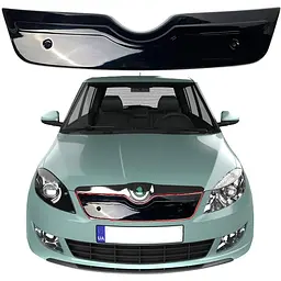 Зимняя Накладка На Skoda Fabia 2 2010-2014 Рестайлинг Решетка Глянець FLY