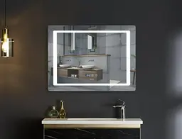 Дзеркало Mixxus Style MR03-70x50 (годинник, LED-підсвічування, антизапотівання) (MI6006) - мініатюра 4