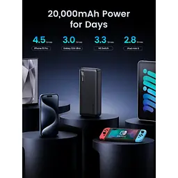 Батарея універсальна Ugreen 20000mAh 20W Two-way Fast Charging (PB312 25683) - мініатюра 10