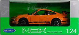 Металева інерційна автомодель Welly Porsche 911 (997) GT3 RS 1:24, відкриваються двері