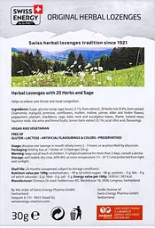 Льодяники від застуди Swiss Energy Herbal Lozenges Blister 20 herbs + Sage 12 льод - мініатюра 2