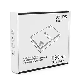 ДБЖ UPS-18W DC1018P YT45949 для роутерів/комутаторів/PON/POE-430, 5//9/12V, 1A, 11600MAh(знімні 4*2900MAh), Black, BOX - мініатюра 2