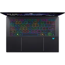 Ігровий ноутбук ACER Predator Triton 14 AI PT14-52T (NH.U22EX.001), Intel Core Ultra 9288 В (до 5,1 ГГц), 14-дюймовий сенсорний екран з роздільною здатністю 2.8K, 32 ГБ, SSD на 1 ТБ, NVID DOS, вугільно-чорний - мініатюра 3