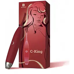 Кліторальний вібратор KisToy C-King Red - мініатюра 9