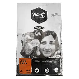 Сухий корм для собак Amity Lamb&Rice, дієтичний, ягня з рисом, 3 кг (8436538942222) - мініатюра 2