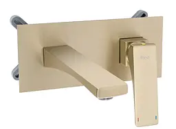 Змішувач для умивальника Rea Joe + BOX прихованого монтажу brushed gold REA-B3620