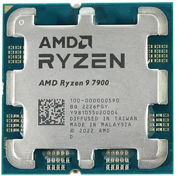 Процесор AMD Ryzen 9 7900 (100-100000590BOX) (Socket AM5, 24T, 5.4 ГГц, Box) - мініатюра 2