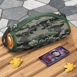 Bluetooth колонка Hoco HA4 Surge outdoor Camouflage Green - мініатюра 4