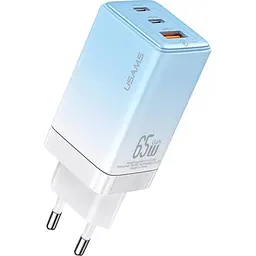 Мережевий зарядний пристрій Usams US-CC180 65W Gradient Blue [139644]